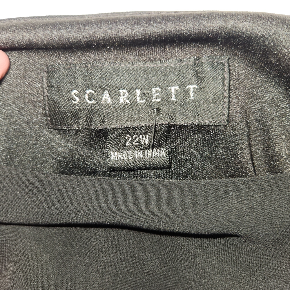 ⭐️NWT Scarlett Black Dress with Sequin Detail Overlay Size 22W⭐️ - Picture 7 of 9